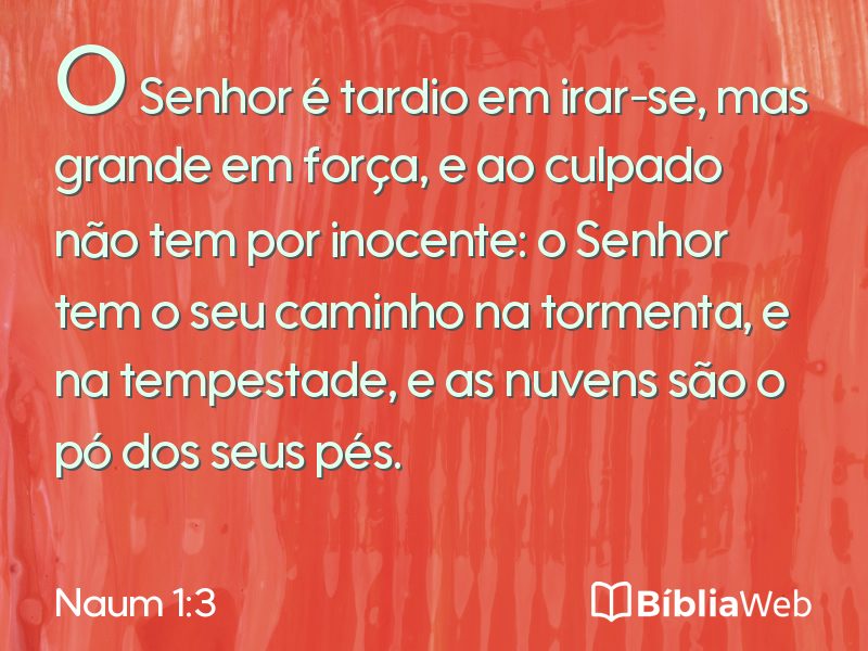 Naum 1:3 em imagem para compartilhar