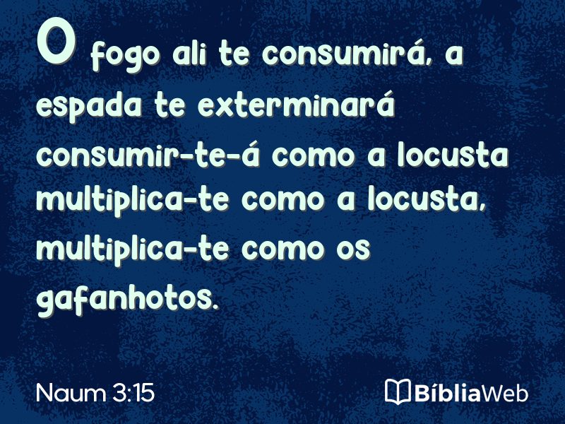 Naum 3:15 em imagem para compartilhar