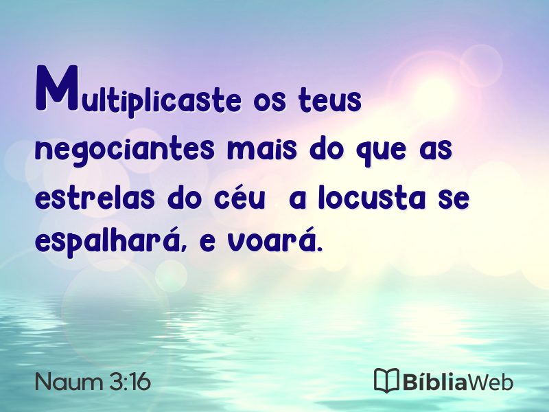 Naum 3:16 em imagem para compartilhar