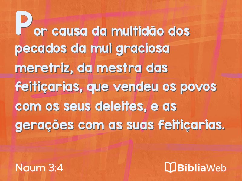 Naum 3:4 em imagem para compartilhar