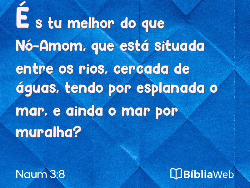 Naum 3:8 em imagem para compartilhar