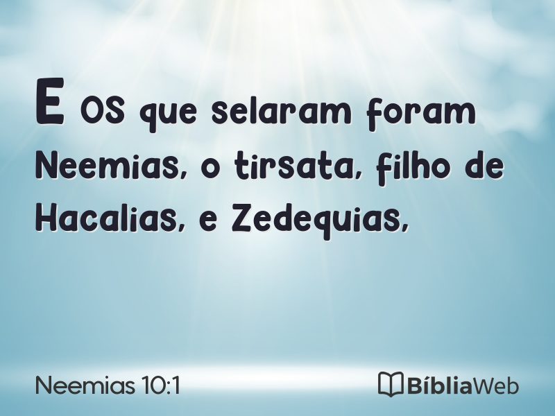 Neemias 10:1 em imagem para compartilhar