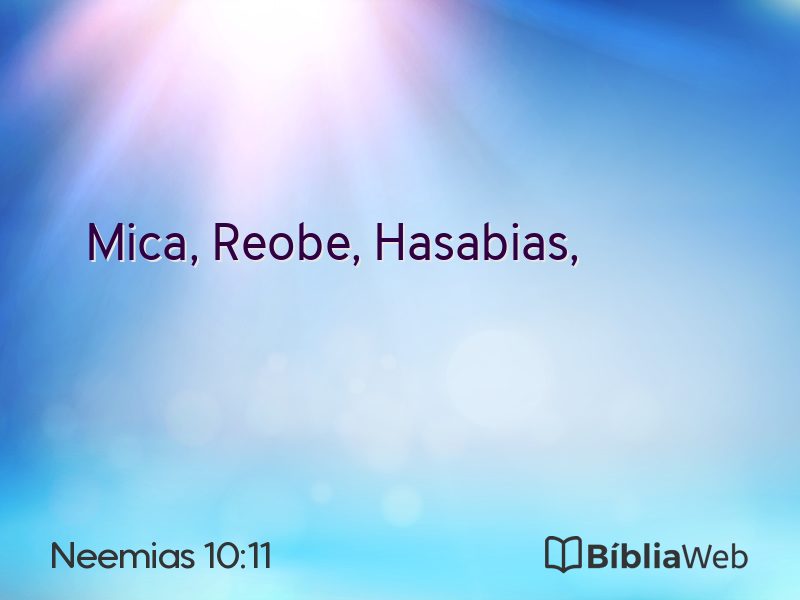 Neemias 10:11 em imagem para compartilhar