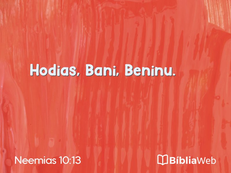 Neemias 10:13 em imagem para compartilhar