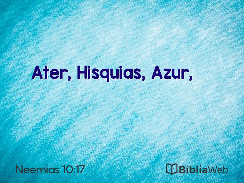 Neemias 10:17 em imagem para compartilhar