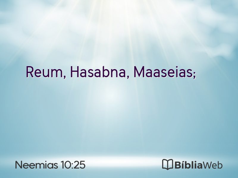 Neemias 10:25 em imagem para compartilhar