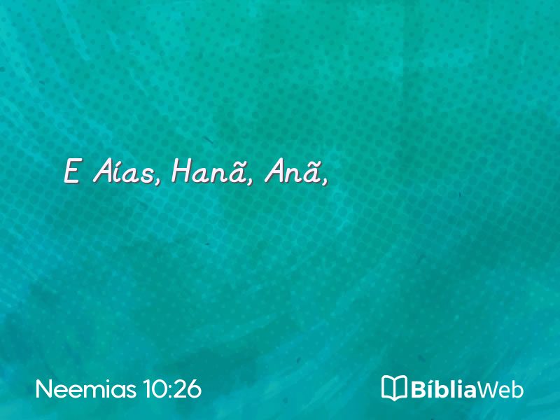 Neemias 10:26 em imagem para compartilhar