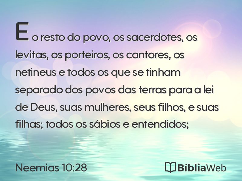Neemias 10:28 em imagem para compartilhar