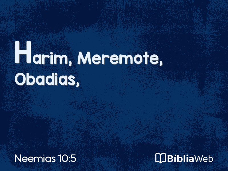 Neemias 10:5 em imagem para compartilhar