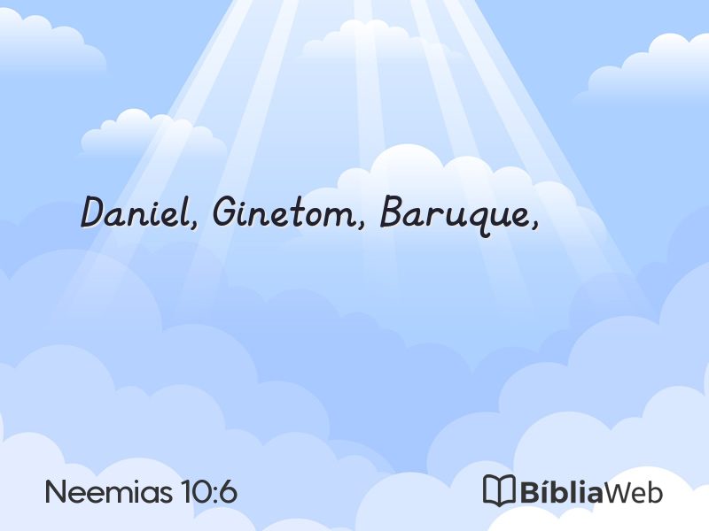 Neemias 10:6 em imagem para compartilhar