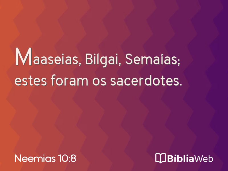 Neemias 10:8 em imagem para compartilhar