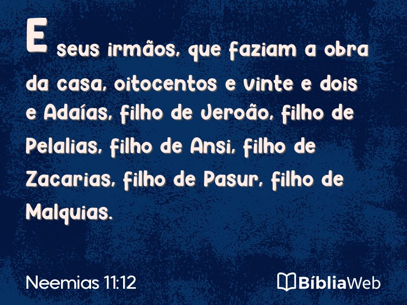 Neemias 11:12 em imagem para compartilhar