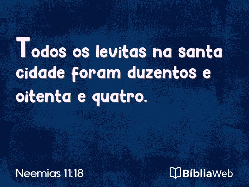Neemias 11:18 em imagem para compartilhar