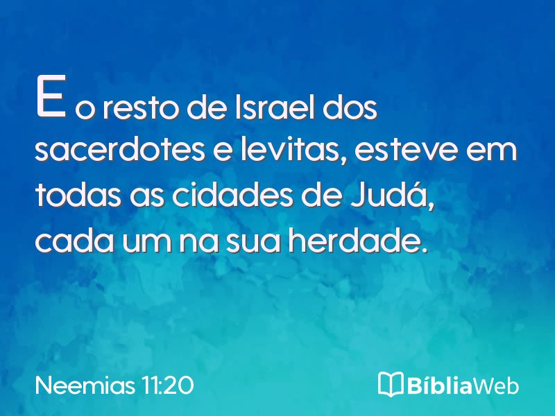 Neemias 11:20 em imagem para compartilhar