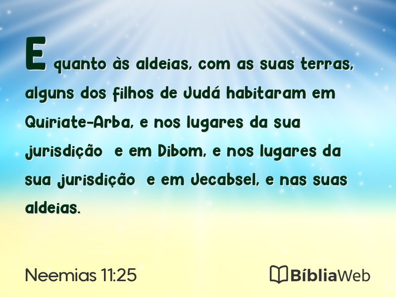 Neemias 11:25 em imagem para compartilhar