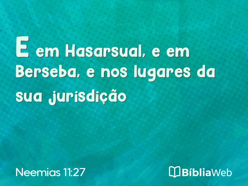 Neemias 11:27 em imagem para compartilhar