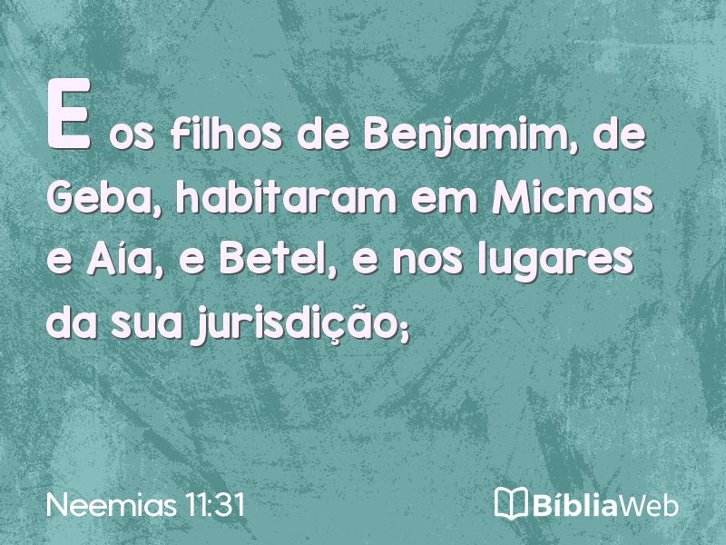 Neemias 11:31 em imagem para compartilhar