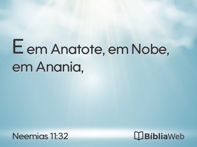Neemias 11:32 em imagem para compartilhar