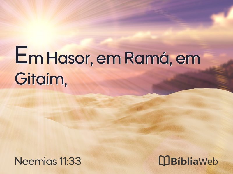 Neemias 11:33 em imagem para compartilhar