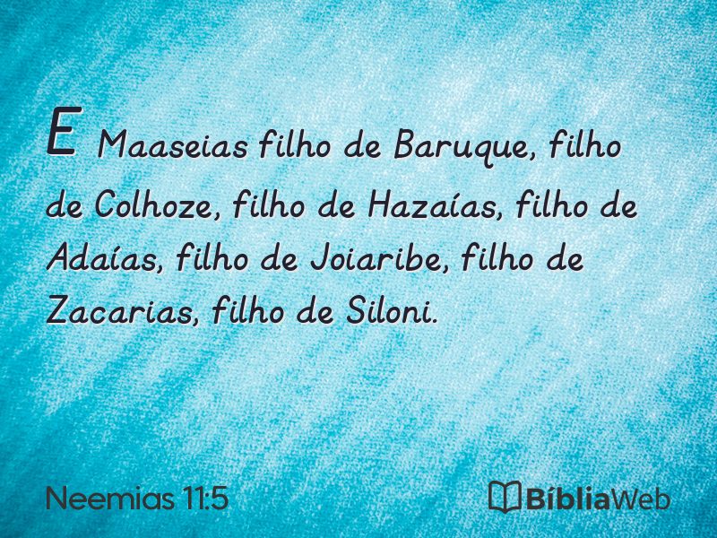 Neemias 11:5 em imagem para compartilhar