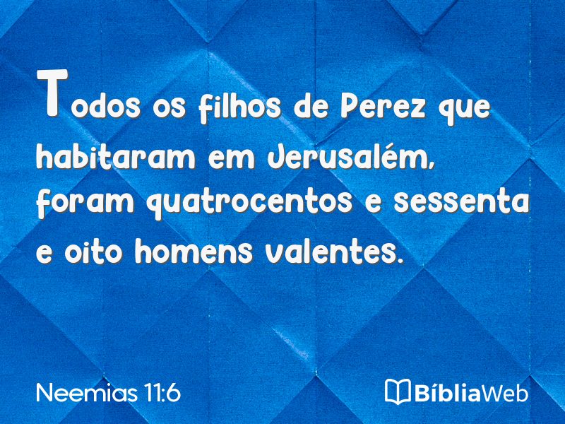 Neemias 11:6 em imagem para compartilhar