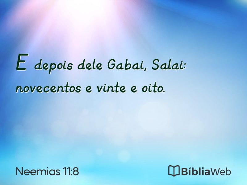 Neemias 11:8 em imagem para compartilhar