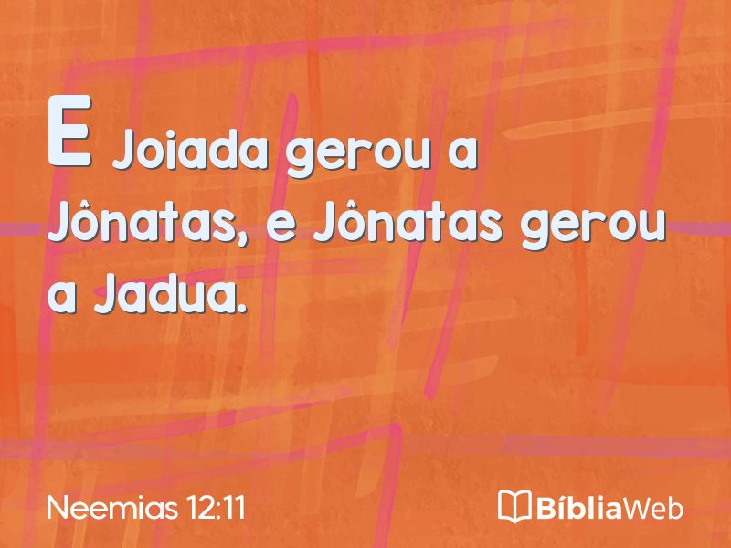 Neemias 12:11 em imagem para compartilhar