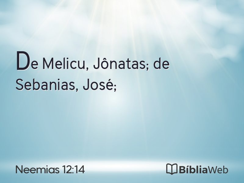 Neemias 12:14 em imagem para compartilhar