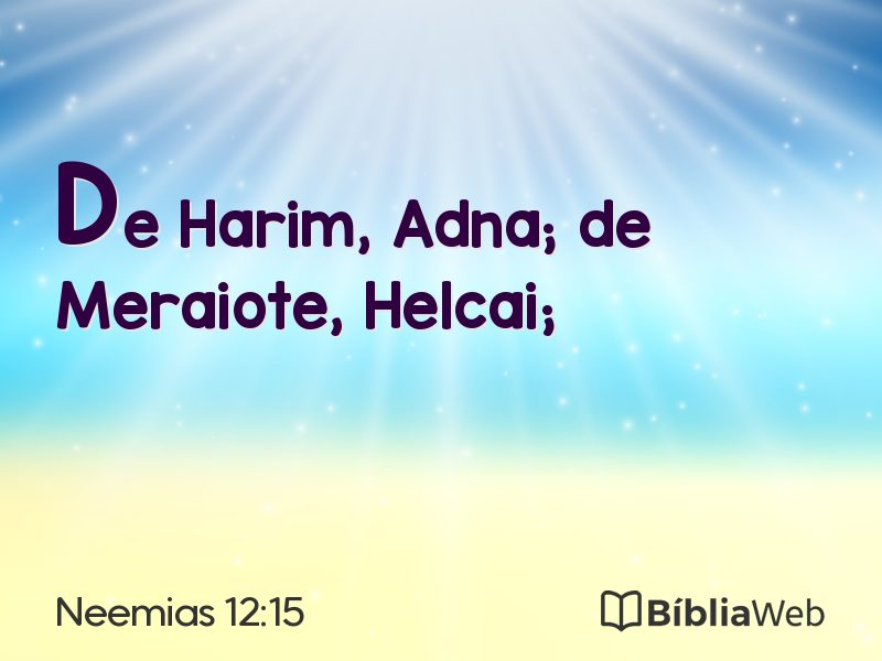 Neemias 12:15 em imagem para compartilhar