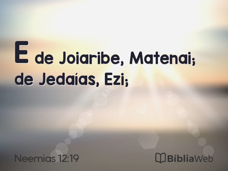 Neemias 12:19 em imagem para compartilhar
