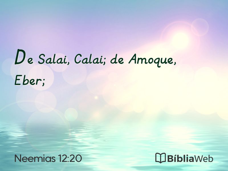 Neemias 12:20 em imagem para compartilhar