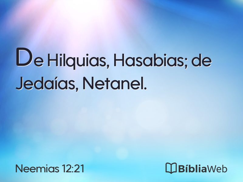 Neemias 12:21 em imagem para compartilhar