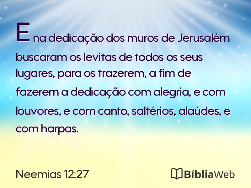 Neemias 12:27 em imagem para compartilhar