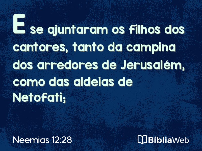 Neemias 12:28 em imagem para compartilhar