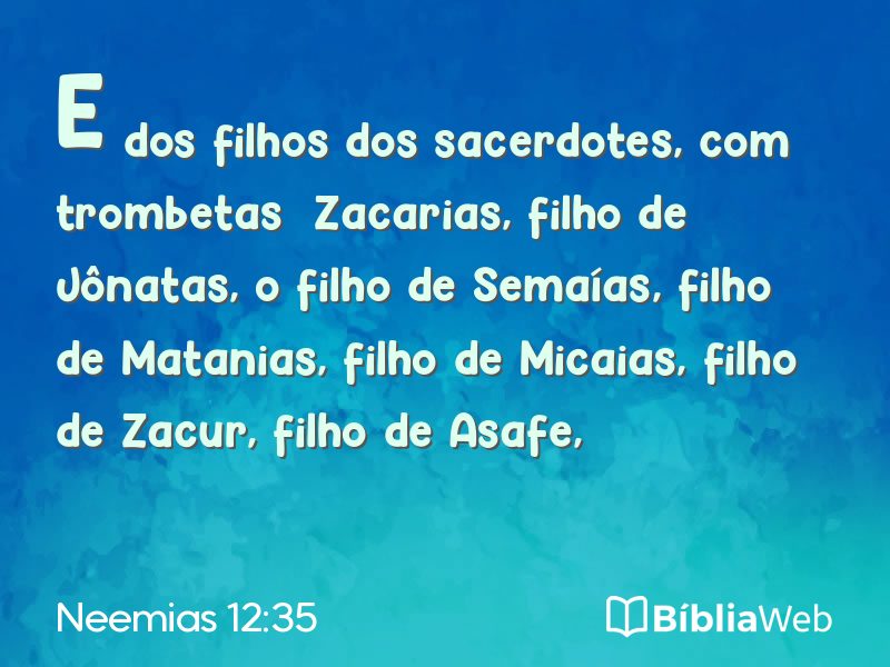 Neemias 12:35 em imagem para compartilhar