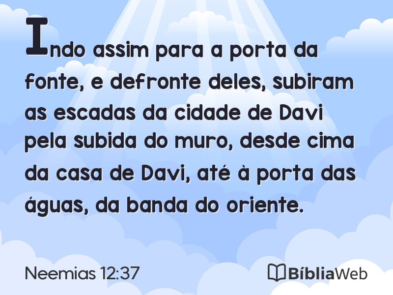Neemias 12:37 em imagem para compartilhar