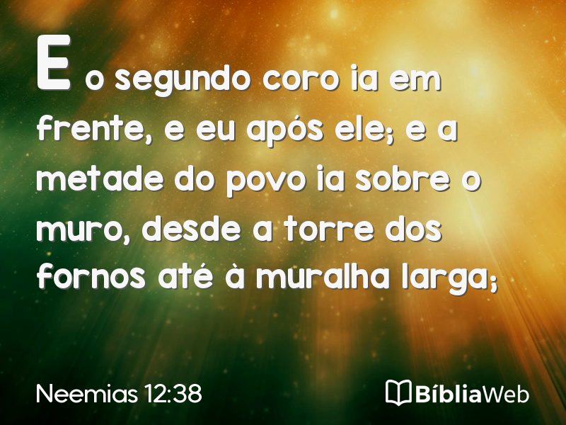 Neemias 12:38 em imagem para compartilhar
