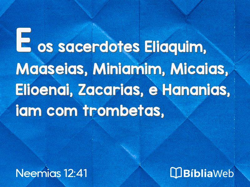 Neemias 12:41 em imagem para compartilhar