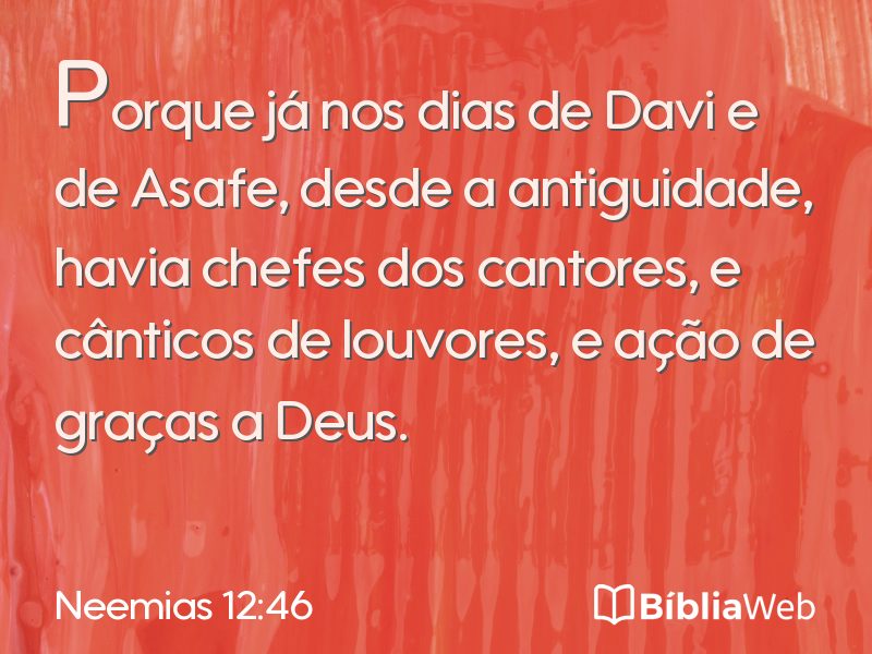 Neemias 12:46 em imagem para compartilhar