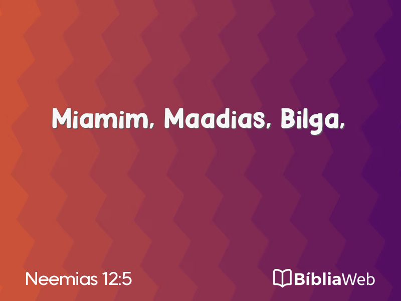 Neemias 12:5 em imagem para compartilhar