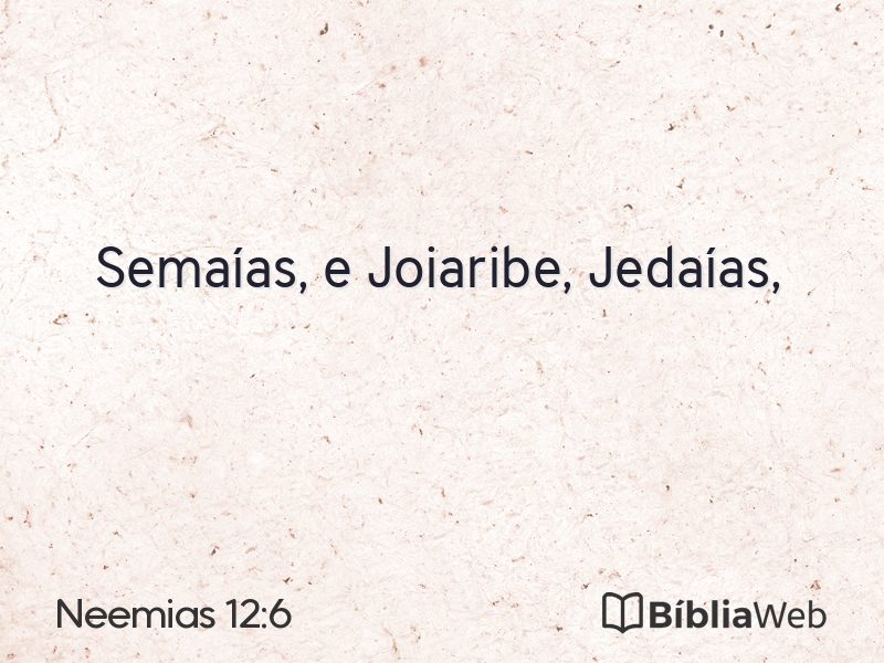 Neemias 12:6 em imagem para compartilhar