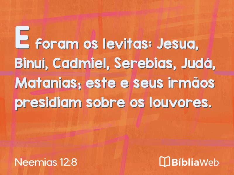 Neemias 12:8 em imagem para compartilhar