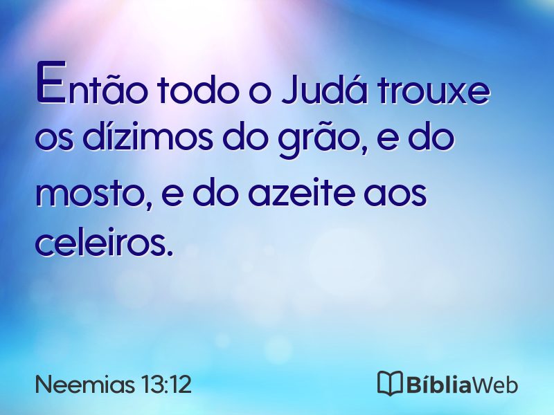 Neemias 13:12 em imagem para compartilhar
