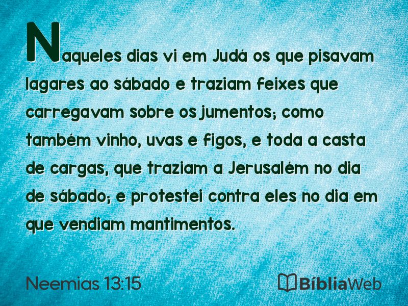 Neemias 13:15 em imagem para compartilhar