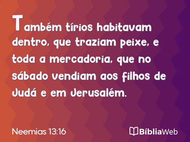 Neemias 13:16 em imagem para compartilhar