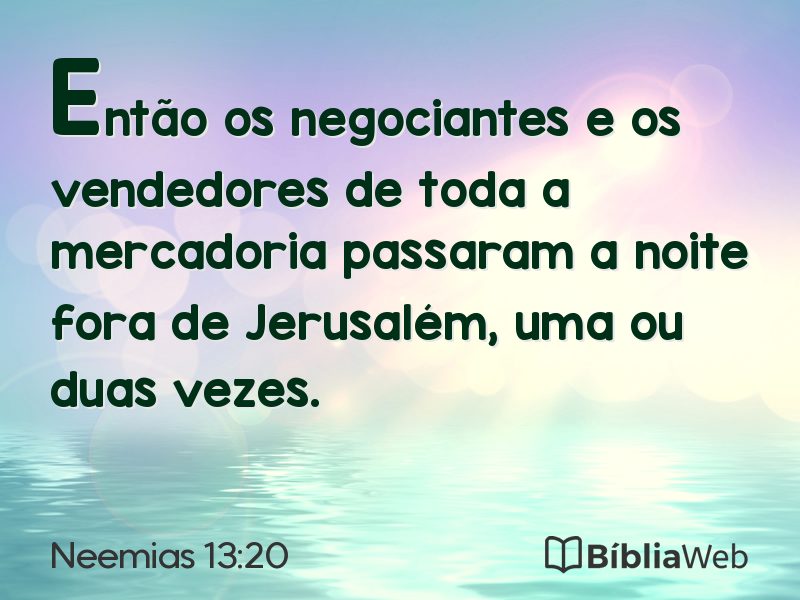 Neemias 13:20 em imagem para compartilhar
