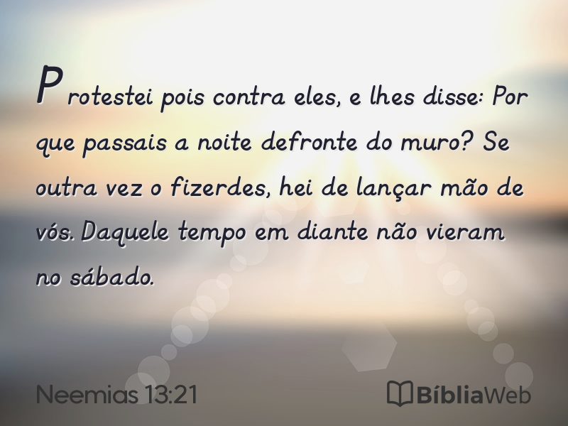 Neemias 13:21 em imagem para compartilhar