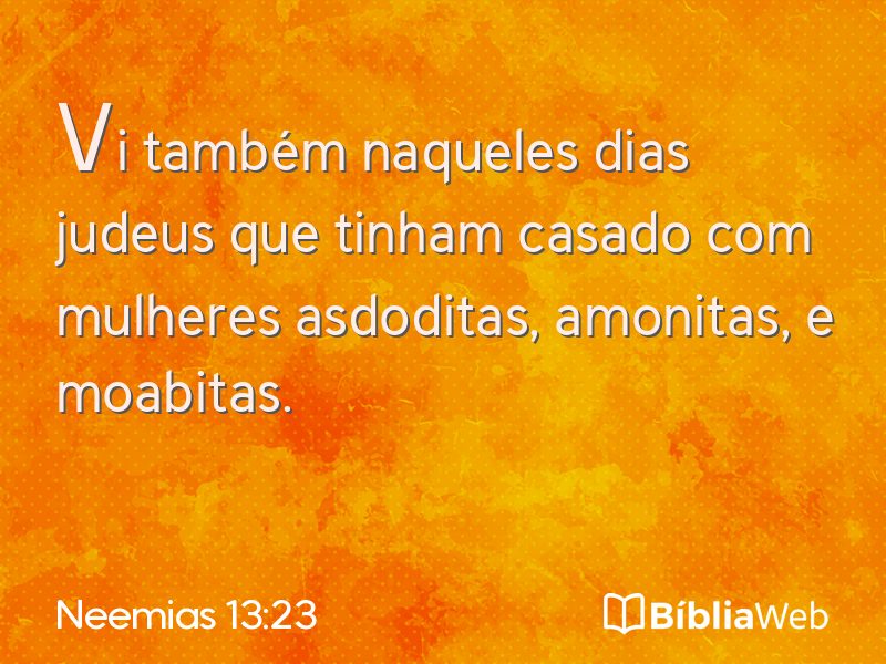 Neemias 13:23 em imagem para compartilhar