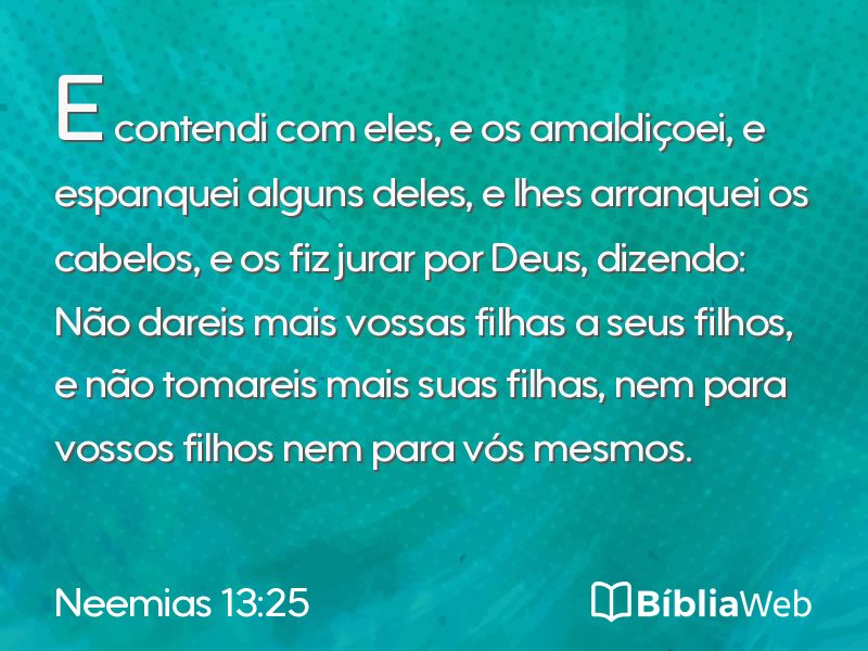 Neemias 13:25 em imagem para compartilhar