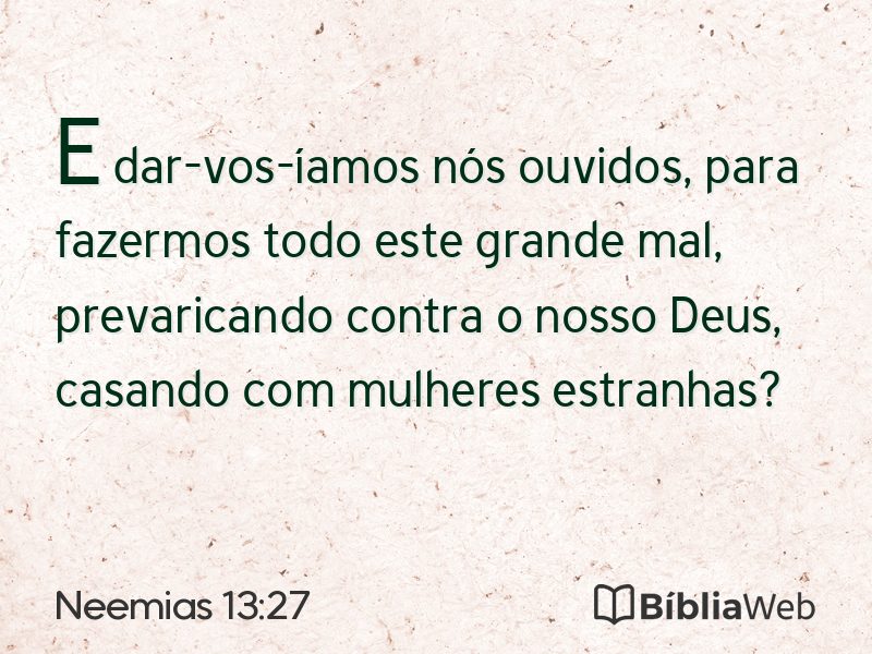 Neemias 13:27 em imagem para compartilhar